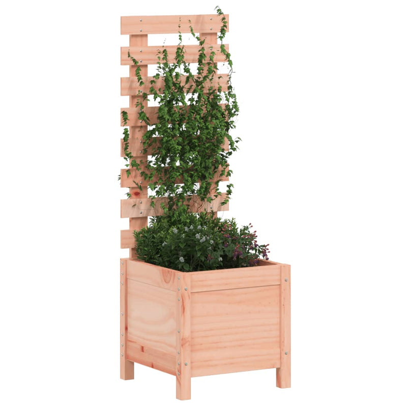 Load image into Gallery viewer, Vidaxl plantenbak met rek 39x39,5x114 cm massief douglashout
