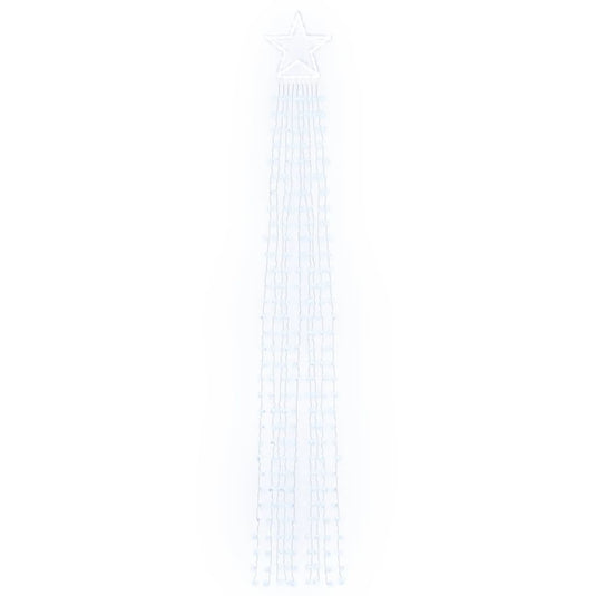 Vidaxl kerstboomverlichting 320 koudwitte led's 375 cm