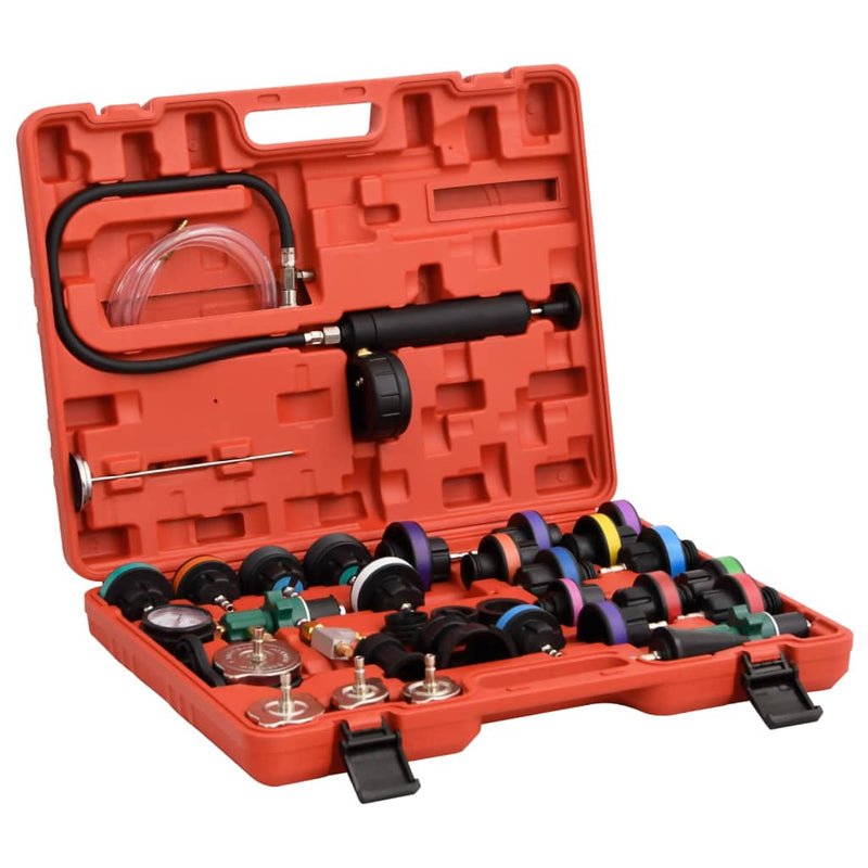 Load image into Gallery viewer, Vidaxl druktester voor koelsysteem 52x40,5x9,5 cm rood
