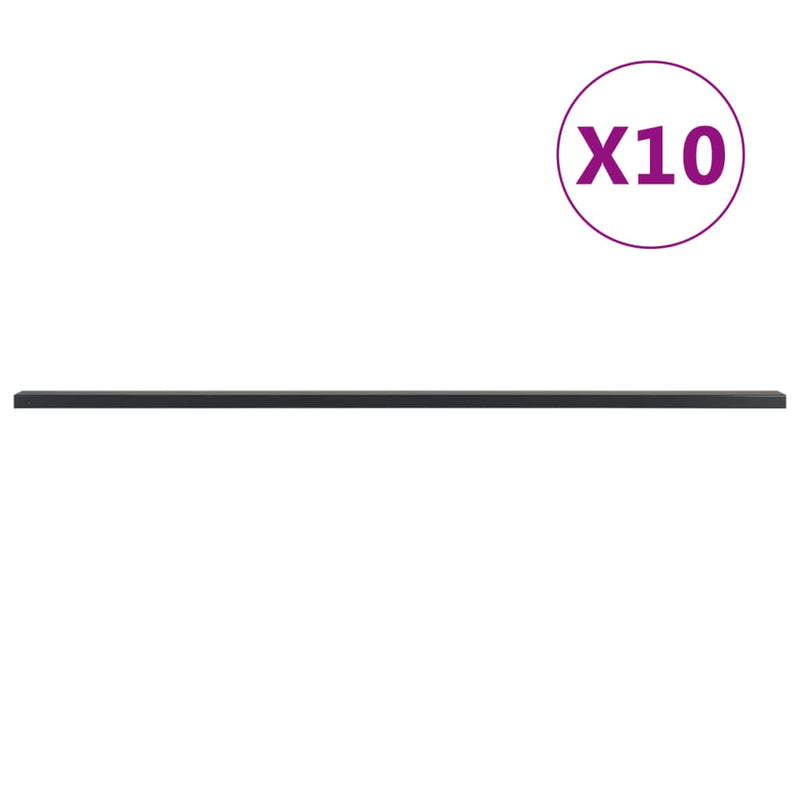 Load image into Gallery viewer, VidaXL Schuttingpalen 10 st 200 cm staal grijs
