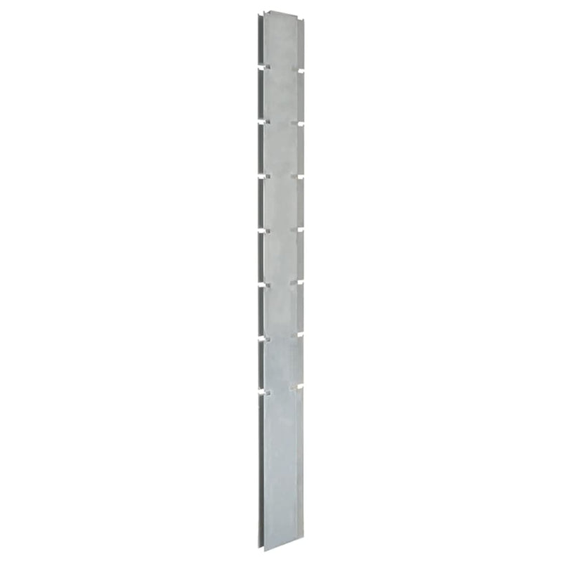 Load image into Gallery viewer, VidaXL Schuttingpalen 20 st 200 cm gegalvaniseerd staal zilverkleurig
