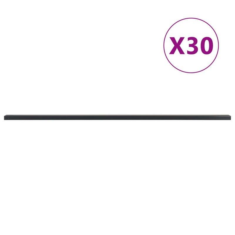 Load image into Gallery viewer, VidaXL Schuttingpalen 30 st 220 cm staal grijs
