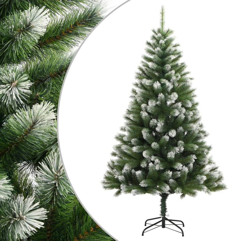 Load image into Gallery viewer, Vidaxl kunstkerstboom met scharnieren en sneeuw 150 cm
