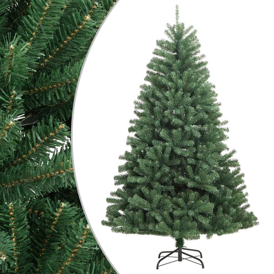 Vidaxl kunstkerstboom met scharnieren en standaard 240 cm groen
