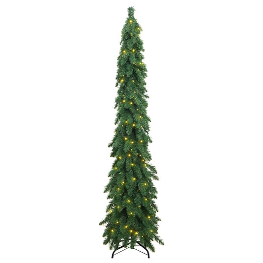 Vidaxl kunstkerstboom met verlichting 130 led's 210 cm