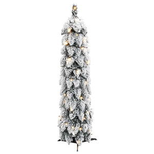 Vidaxl kunstkerstboom met verlichting en sneeuw 30 led's 60 cm