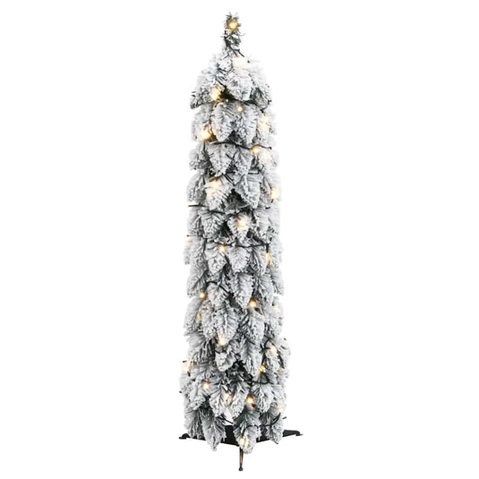 Vidaxl kunstkerstboom met verlichting en sneeuw 45 led's 90 cm