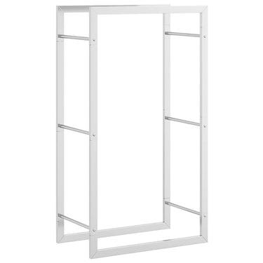 Vidaxl haardhoutrek 50x28x94 cm roestvrij staal