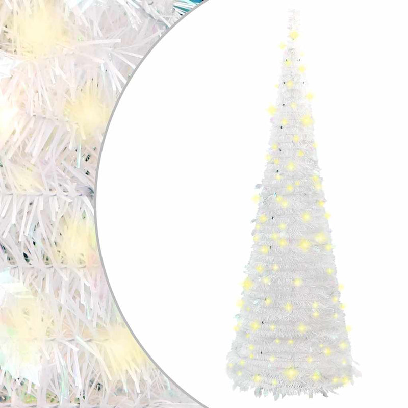 Afbeelding laden in galerijviewer, Vidaxl kunstkerstboom pop-up 150 led's 180 cm wit
