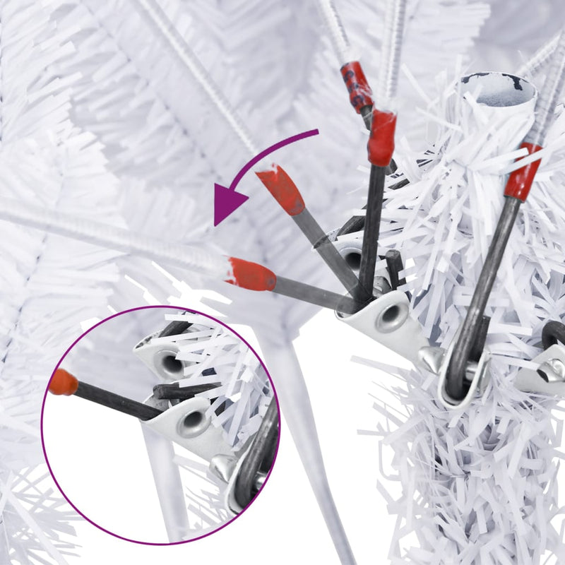 Load image into Gallery viewer, Vidaxl kunstkerstboom met scharnieren en standaard 120 cm wit
