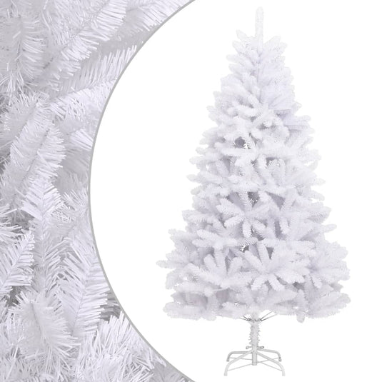 Vidaxl kunstkerstboom met scharnieren met standaard 270 cm wit
