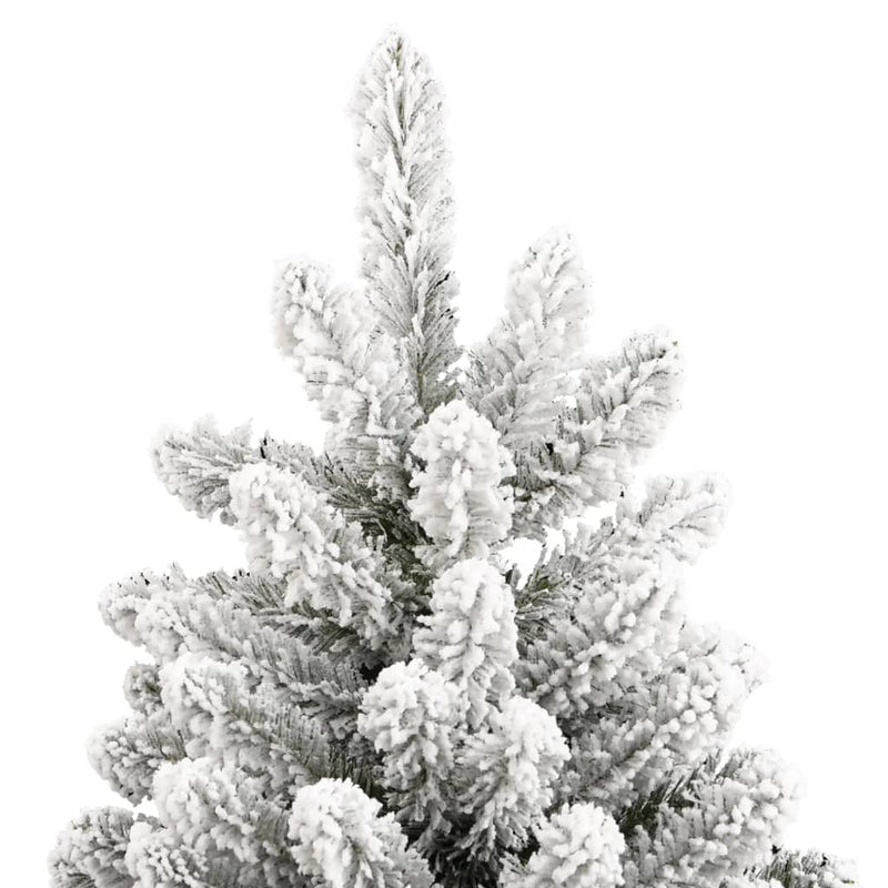 Load image into Gallery viewer, Vidaxl kunstkerstboom met scharnieren en sneeuw 210 cm
