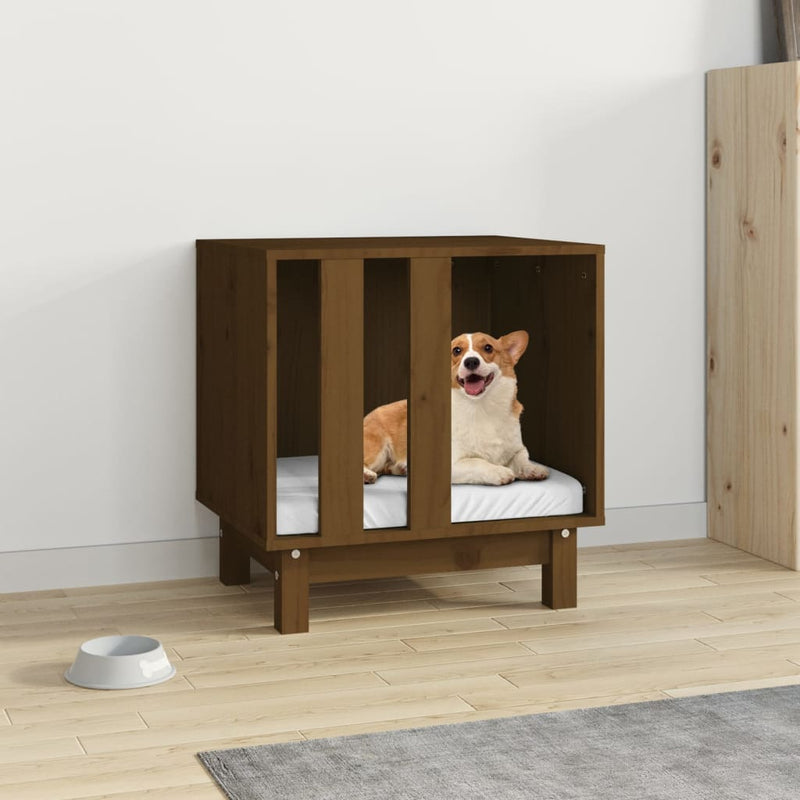 Load image into Gallery viewer, Vidaxl hondenhok 50x40x52 cm massief grenenhout honingbruin
