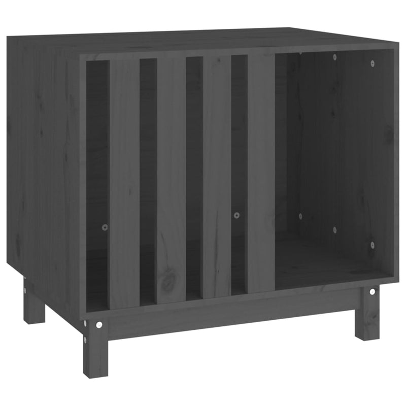 Load image into Gallery viewer, VidaXL Hondenhok 70x50x62 cm massief grenenhout grijs
