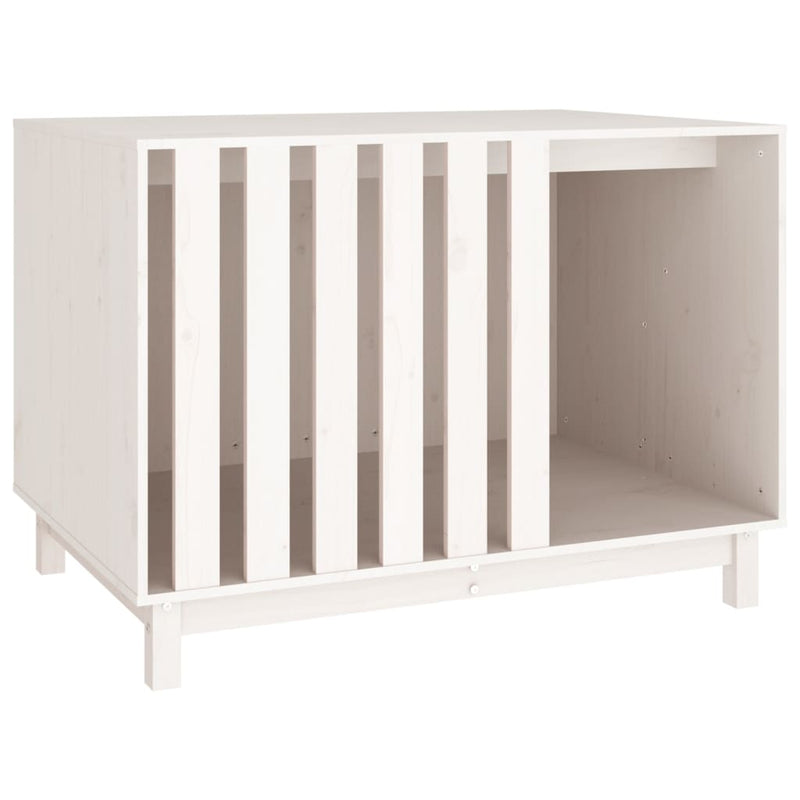 Load image into Gallery viewer, Vidaxl hondenhok 100x70x72 cm massief grenenhout wit
