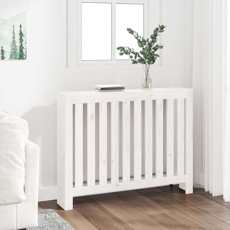 Load image into Gallery viewer, Vidaxl radiatorombouw 108,5x19x84 cm massief grenenhout wit
