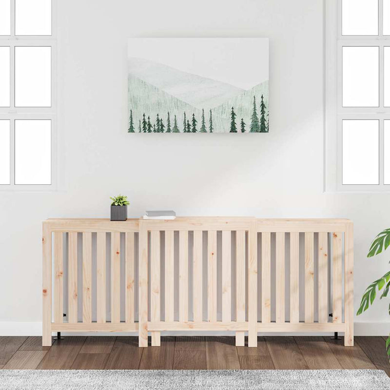 Load image into Gallery viewer, Vidaxl radiatorombouw 210x21x85 cm massief grenenhout
