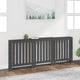 VidaXL Radiatorombouw 210x21x85 cm massief grenenhout grijs