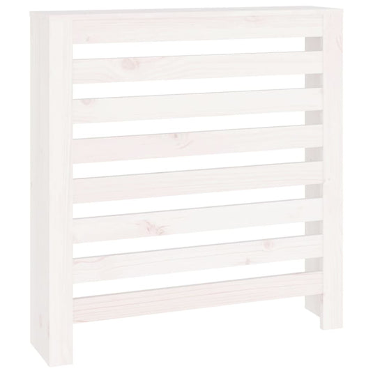 Vidaxl radiatorombouw 79,5x19x84 cm massief grenenhout wit