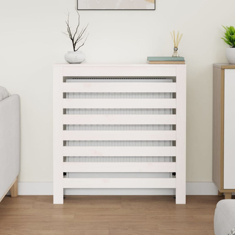 Load image into Gallery viewer, Vidaxl radiatorombouw 79,5x19x84 cm massief grenenhout wit
