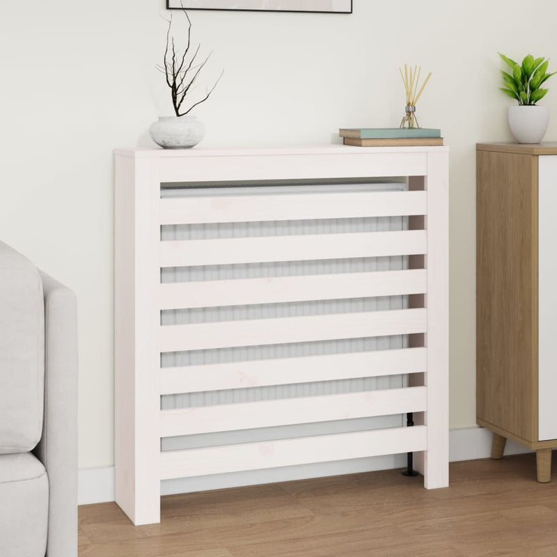 Load image into Gallery viewer, Vidaxl radiatorombouw 79,5x19x84 cm massief grenenhout wit
