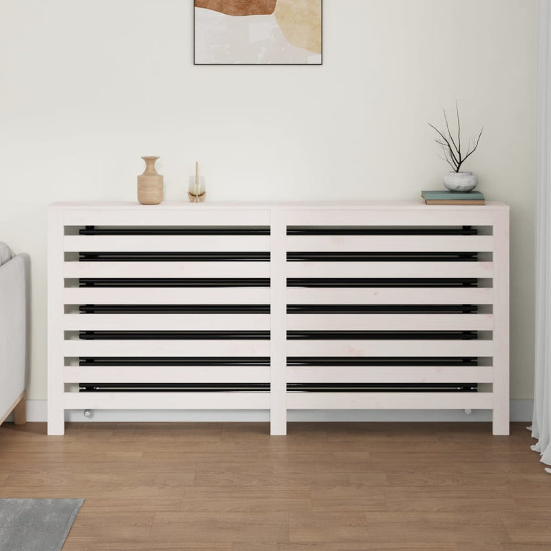 Load image into Gallery viewer, Vidaxl radiatorombouw 169x19x84 cm massief grenenhout wit
