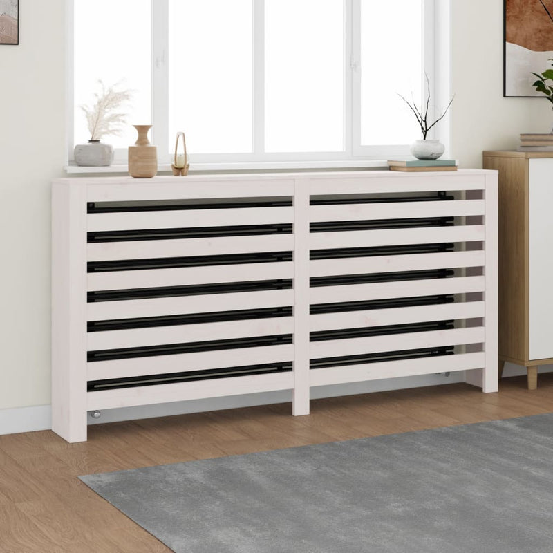 Load image into Gallery viewer, Vidaxl radiatorombouw 169x19x84 cm massief grenenhout wit
