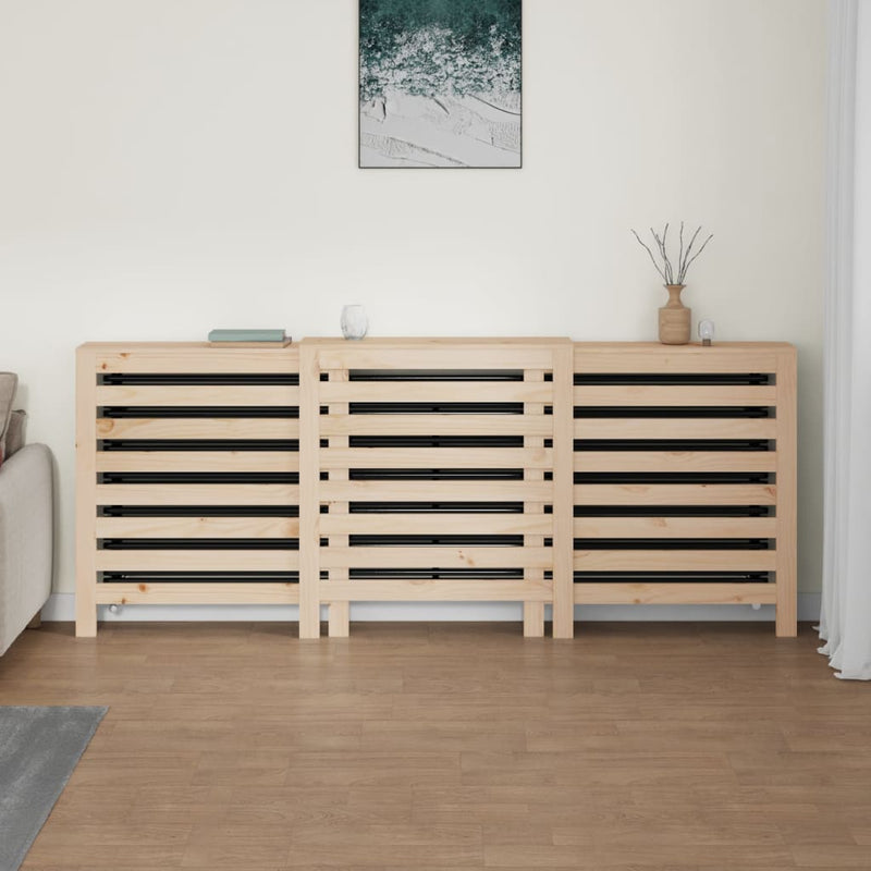 Load image into Gallery viewer, Vidaxl radiatorombouw 210x21x85 cm massief grenenhout
