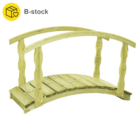VidaXL B-stock Tuinbrug 170x74x105 cm geïmpregneerd massief grenenhout