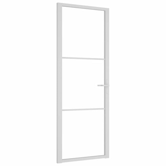 Vidaxl binnendeur 76x201,5 cm esg-glas en aluminium wit