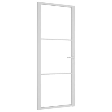 Vidaxl binnendeur 83x201,5 cm esg-glas en aluminium wit