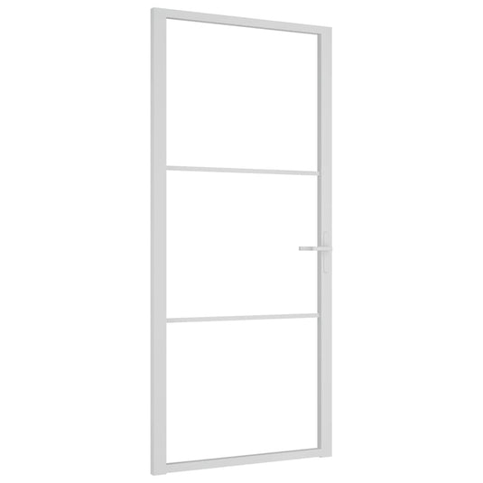 Vidaxl binnendeur 93x201,5 cm esg-glas en aluminium wit