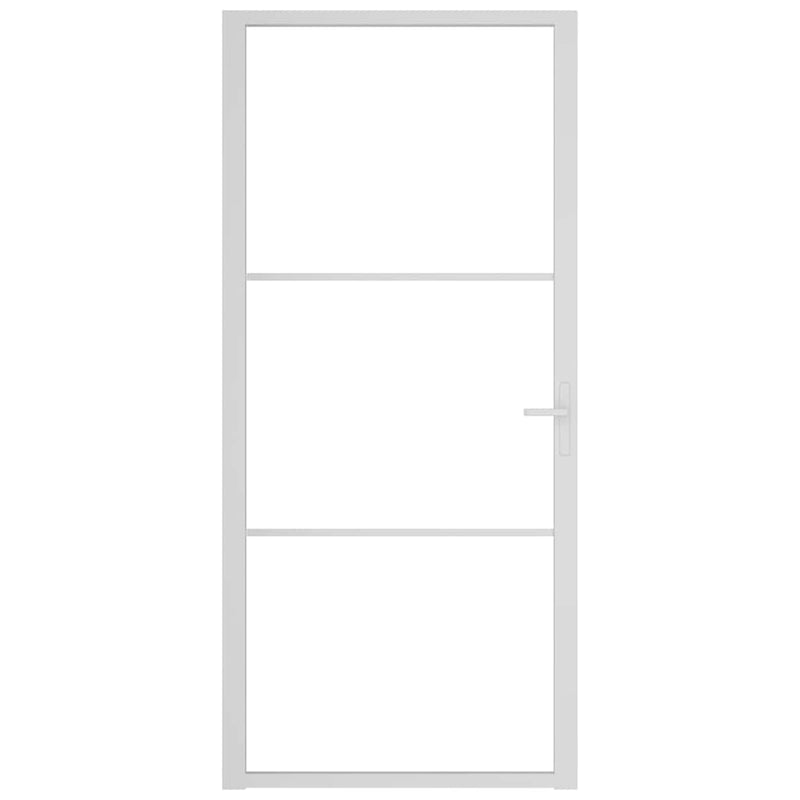 Load image into Gallery viewer, Vidaxl binnendeur 93x201,5 cm esg-glas en aluminium wit
