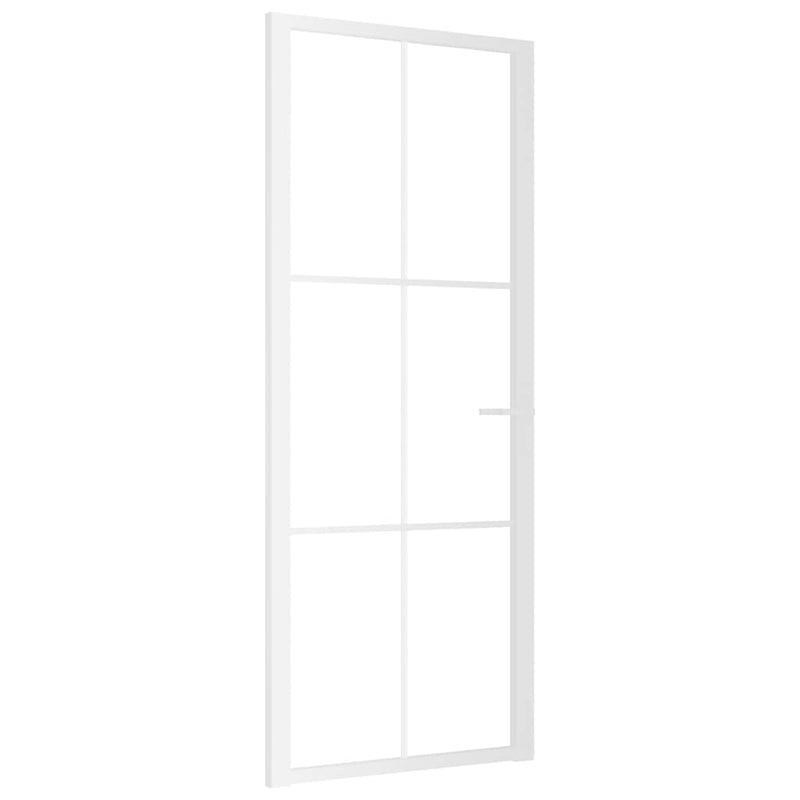 Load image into Gallery viewer, Vidaxl binnendeur 83x201,5 cm esg-glas en aluminium wit
