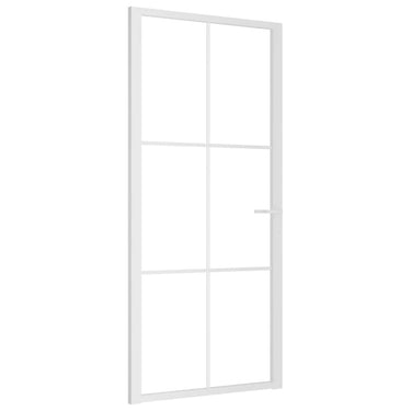 Vidaxl binnendeur 93x201,5 cm esg-glas en aluminium wit