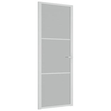 Vidaxl binnendeur 76x201,5 cm matglas en aluminium wit