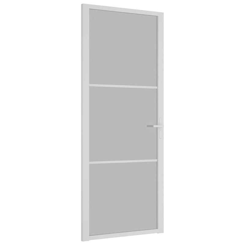 Load image into Gallery viewer, Vidaxl binnendeur 83x201,5 cm matglas en aluminium wit
