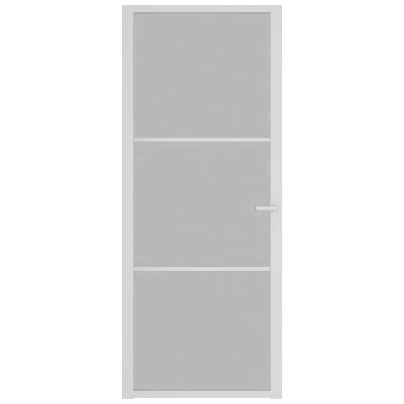 Load image into Gallery viewer, Vidaxl binnendeur 83x201,5 cm matglas en aluminium wit
