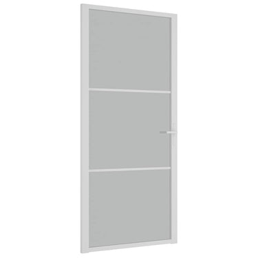 Vidaxl binnendeur 93x201,5 cm matglas en aluminium wit