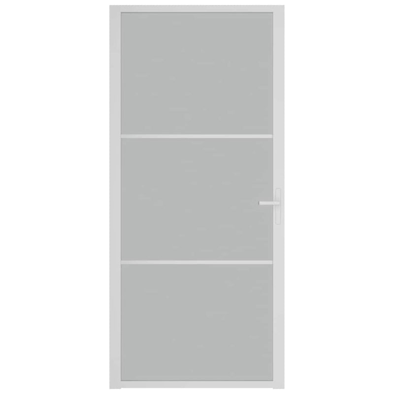 Load image into Gallery viewer, Vidaxl binnendeur 93x201,5 cm matglas en aluminium wit
