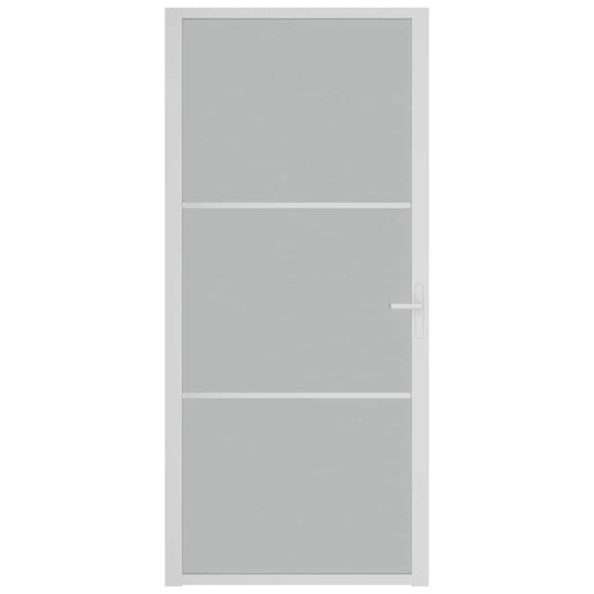 Vidaxl binnendeur 93x201,5 cm matglas en aluminium wit