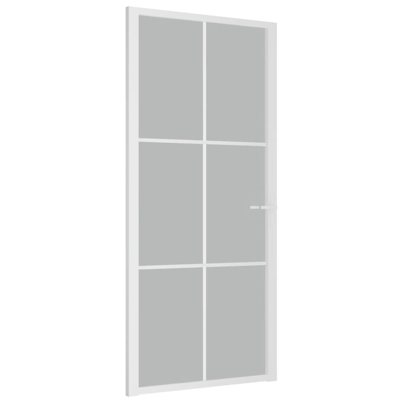Load image into Gallery viewer, Vidaxl binnendeur 93x201,5 cm matglas en aluminium wit
