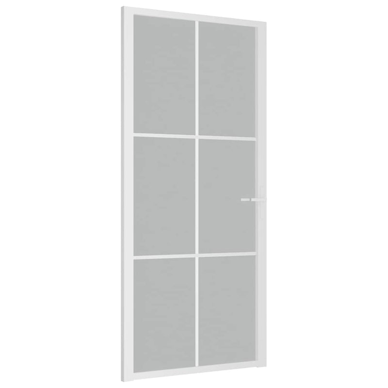 Load image into Gallery viewer, Vidaxl binnendeur 93x201,5 cm matglas en aluminium wit
