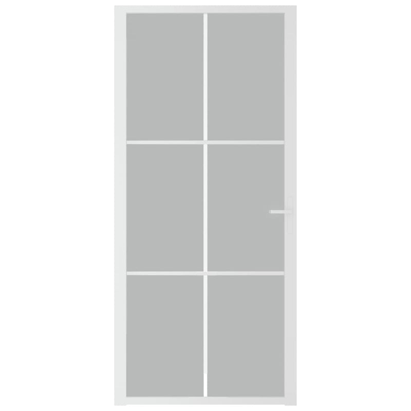 Load image into Gallery viewer, Vidaxl binnendeur 93x201,5 cm matglas en aluminium wit
