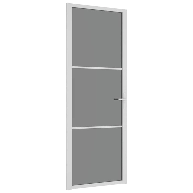 Load image into Gallery viewer, Vidaxl binnendeur 76x201,5 cm esg-glas en aluminium wit
