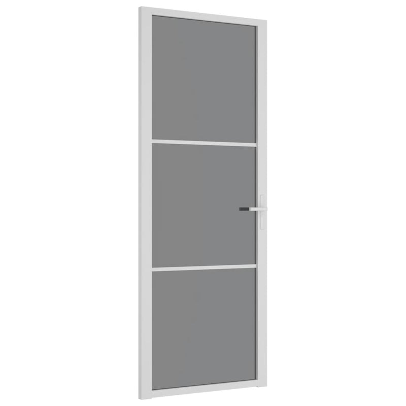 Load image into Gallery viewer, Vidaxl binnendeur 76x201,5 cm esg-glas en aluminium wit
