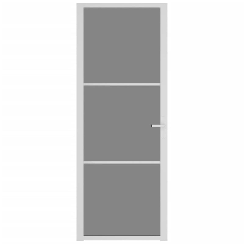 Load image into Gallery viewer, Vidaxl binnendeur 76x201,5 cm esg-glas en aluminium wit

