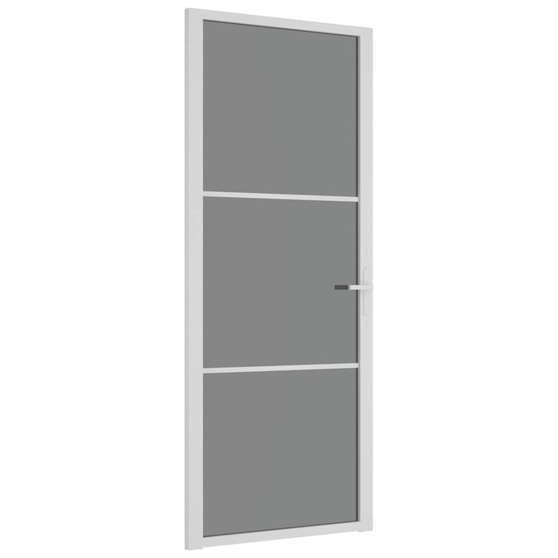 Load image into Gallery viewer, Vidaxl binnendeur 83x201,5 cm esg-glas en aluminium wit
