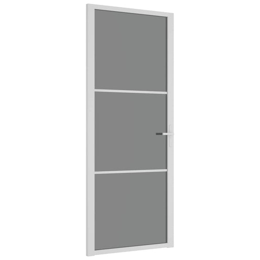 Vidaxl binnendeur 83x201,5 cm esg-glas en aluminium wit