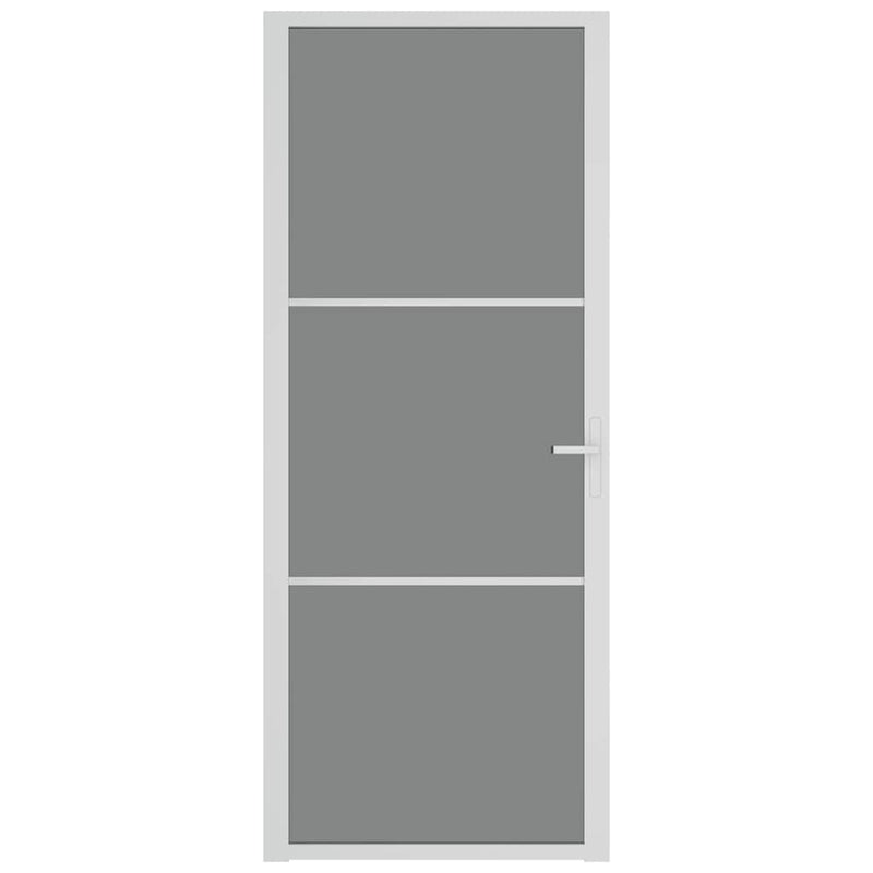 Load image into Gallery viewer, Vidaxl binnendeur 83x201,5 cm esg-glas en aluminium wit
